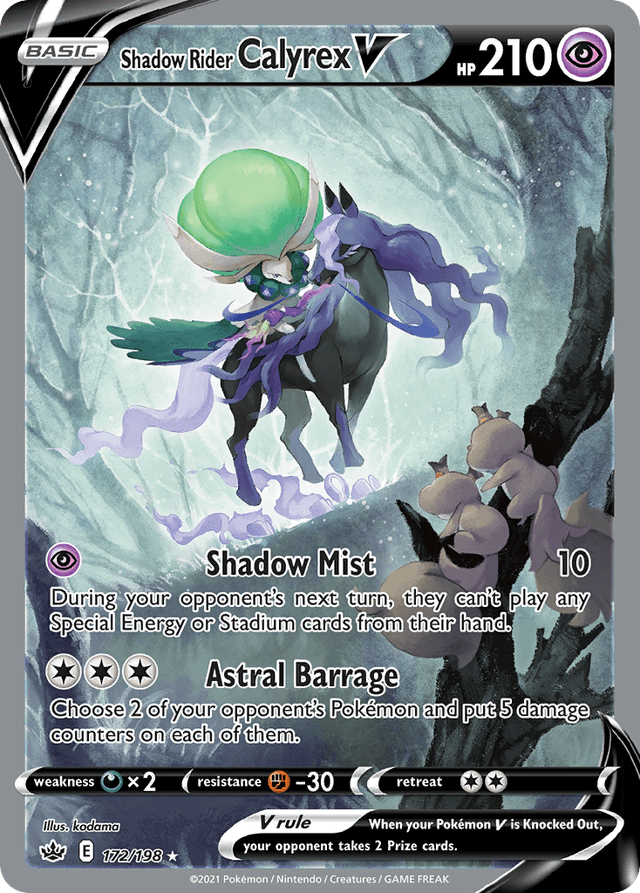 Shadow Rider Calyrex V — Chilling Reign #172