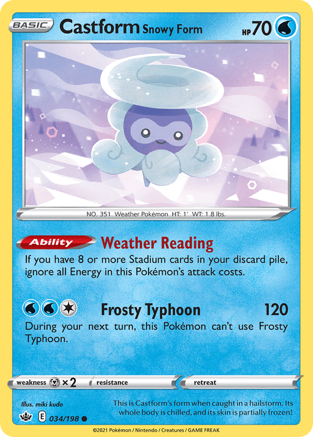 Castform Snowy Form — Chilling Reign #34