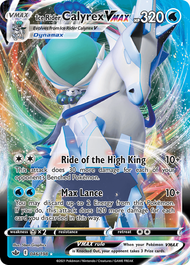 Ice Rider Calyrex VMAX — Chilling Reign #46