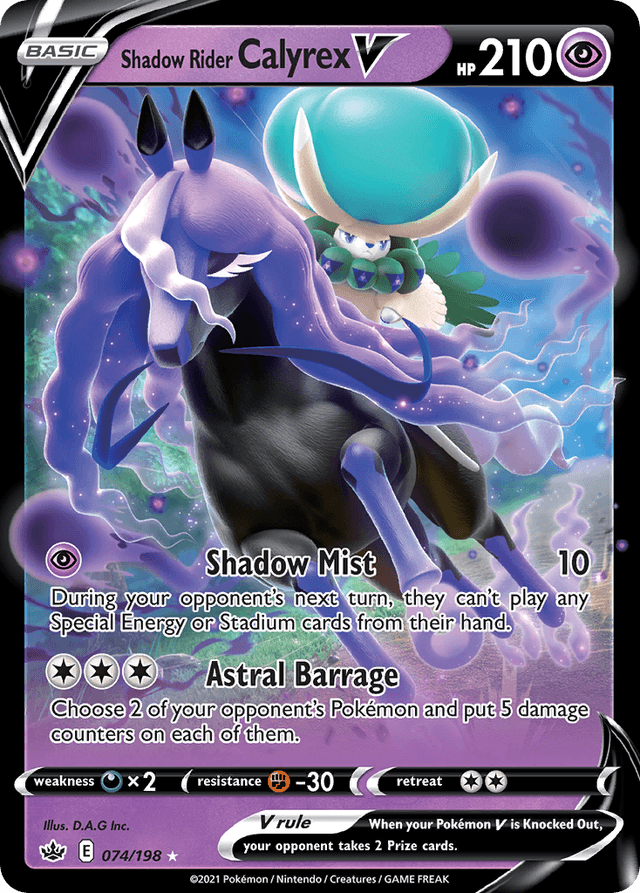 Shadow Rider Calyrex V — Chilling Reign #74