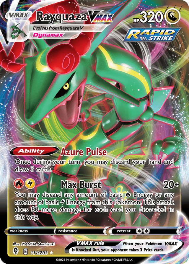 Rayquaza VMAX — Evolving Skies #111