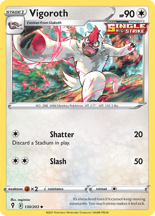 Vigoroth — Evolving Skies #130