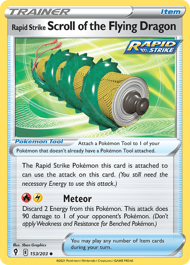 Rapid Strike Scroll of the Flying Dragon — Evolving Skies #153