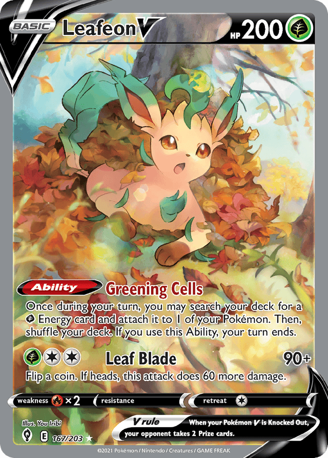 Leafeon V — Evolving Skies #167