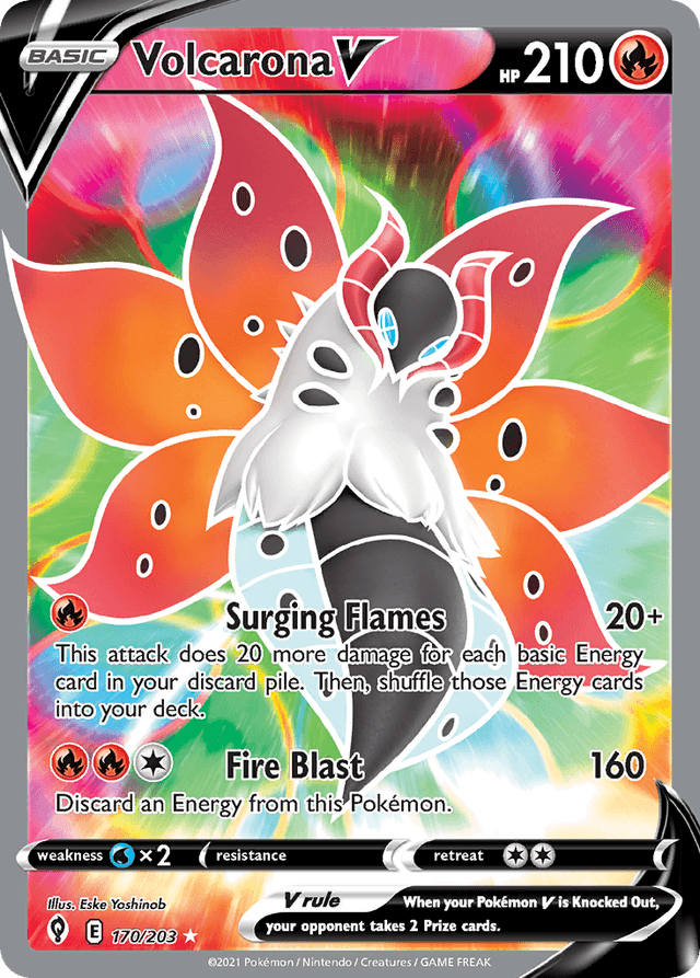 Volcarona V — Evolving Skies #170