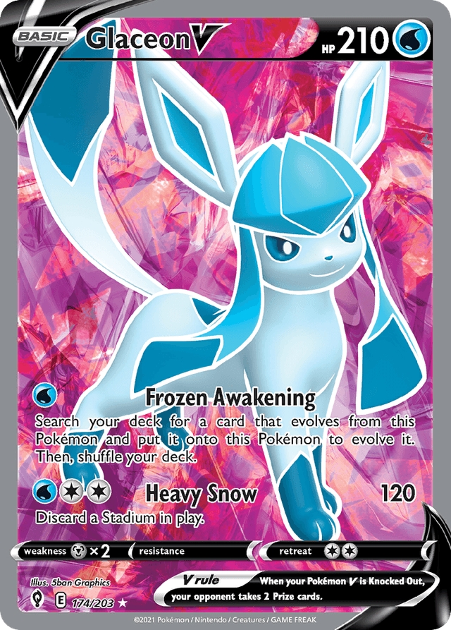 Glaceon V — Evolving Skies #174