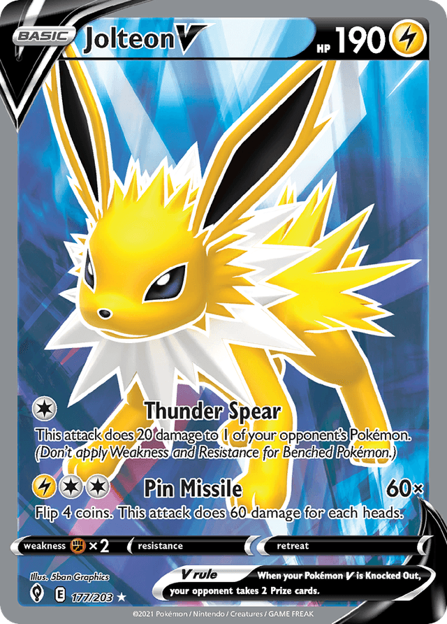 Jolteon V — Evolving Skies #177