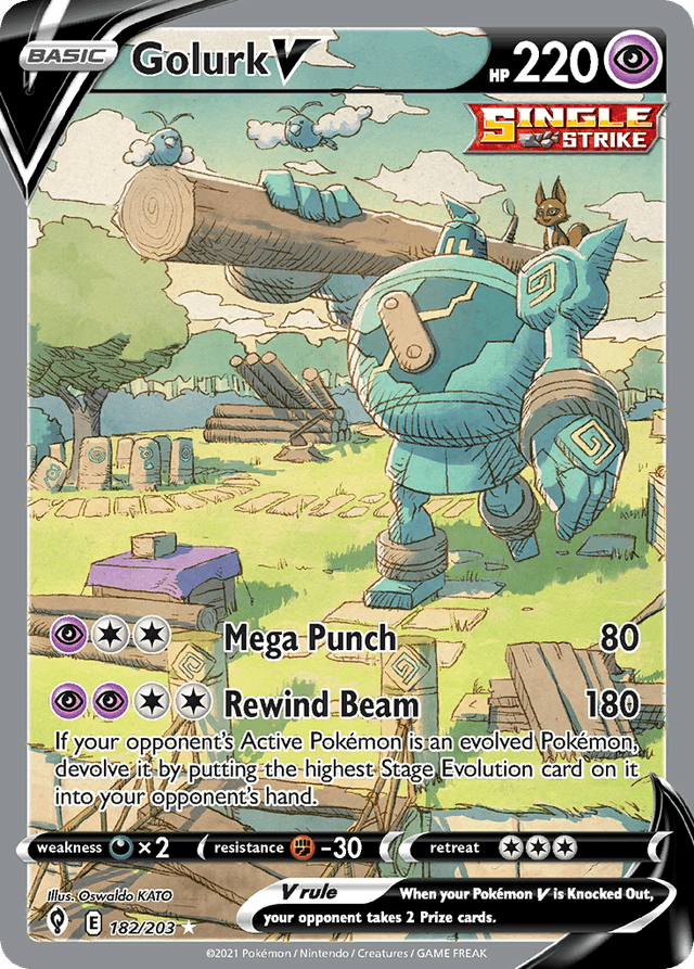 Golurk V — Evolving Skies #182