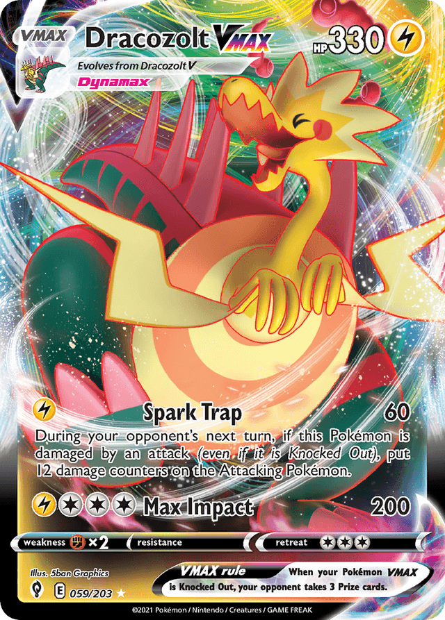 Dracozolt VMAX — Evolving Skies #59