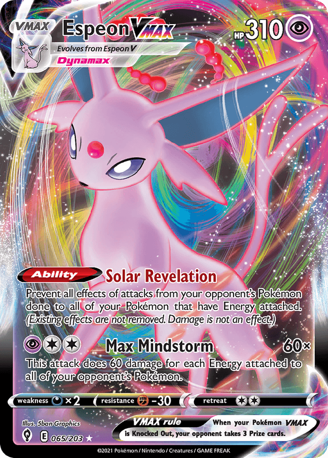 Espeon VMAX — Evolving Skies #65
