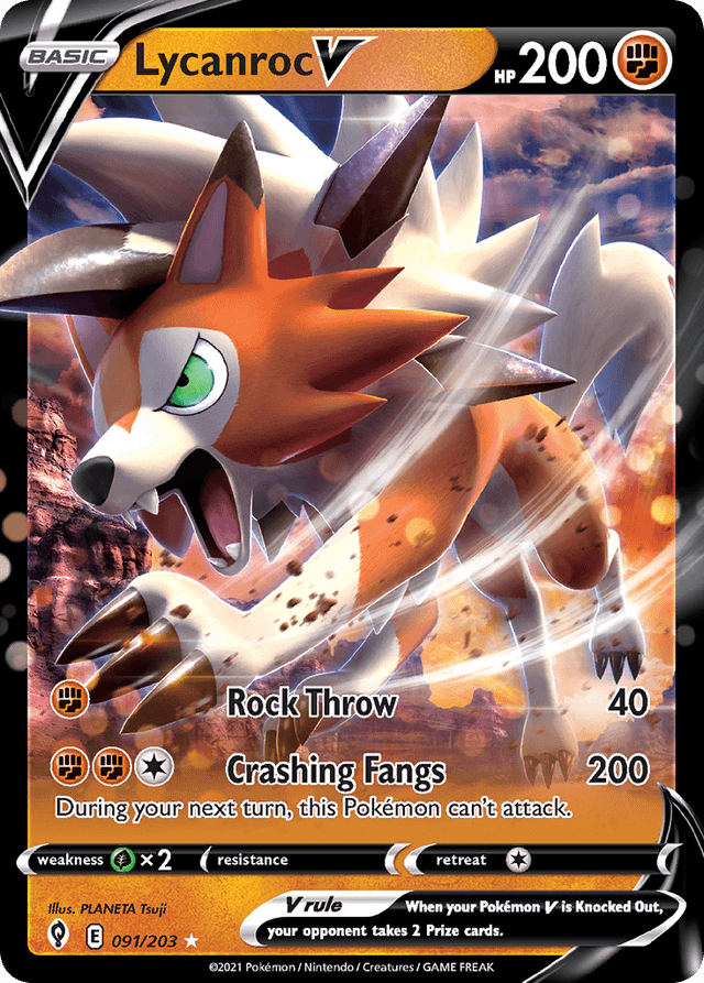 Lycanroc V — Evolving Skies #91