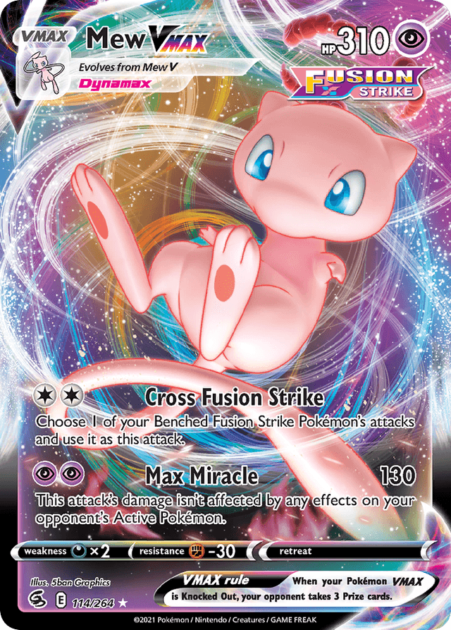 Mew VMAX — Fusion Strike #114