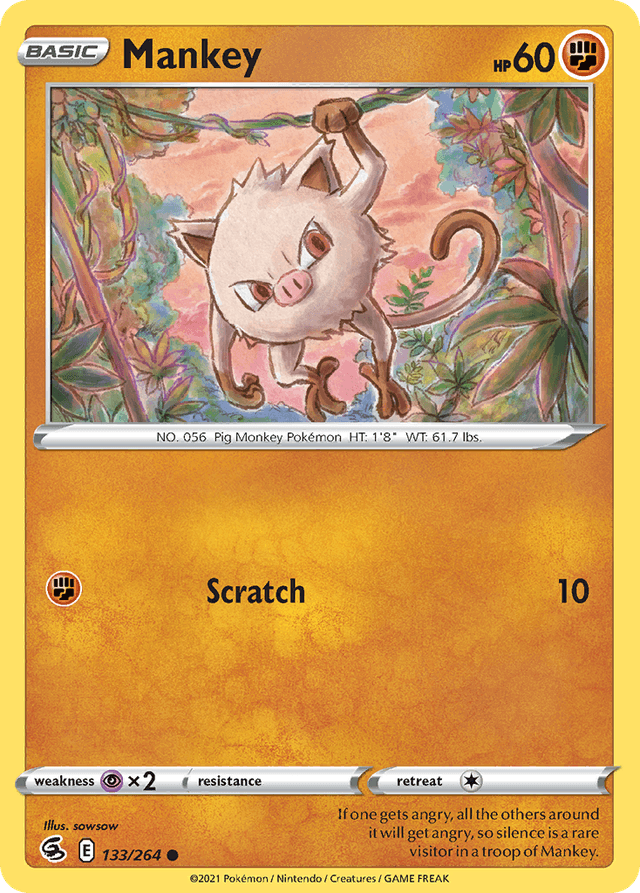 Mankey — Fusion Strike #133