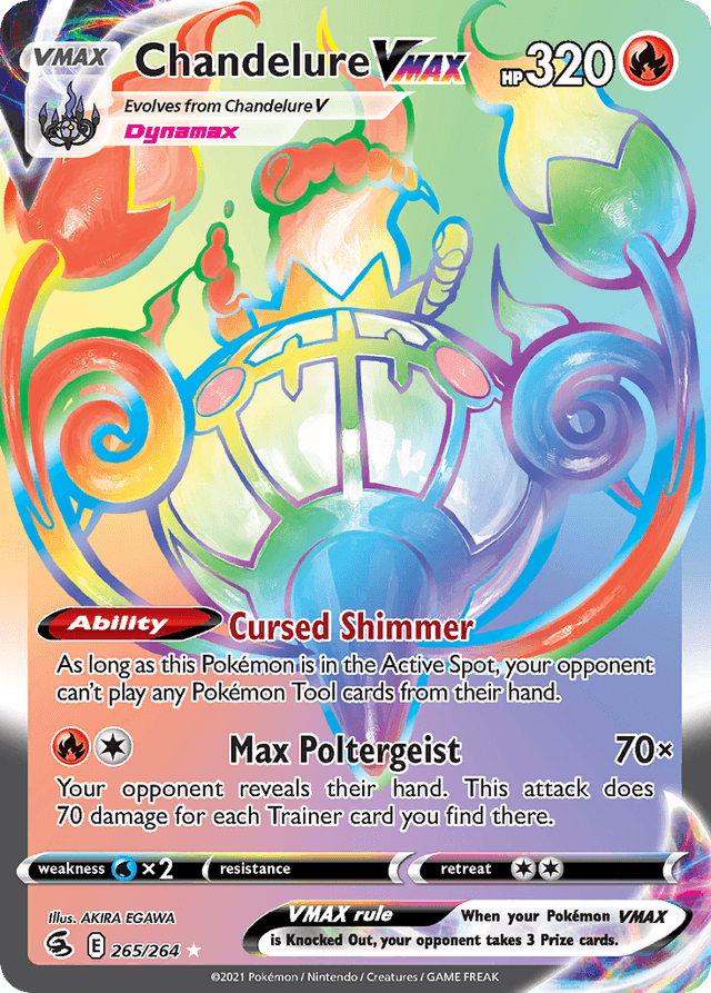 Chandelure VMAX — Fusion Strike #265