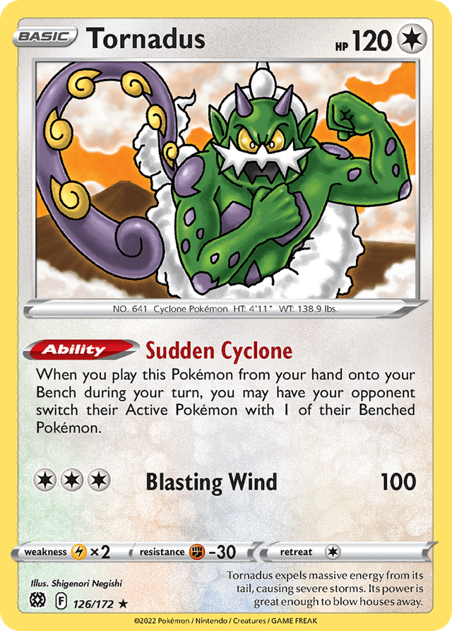 Tornadus — Brilliant Stars #126