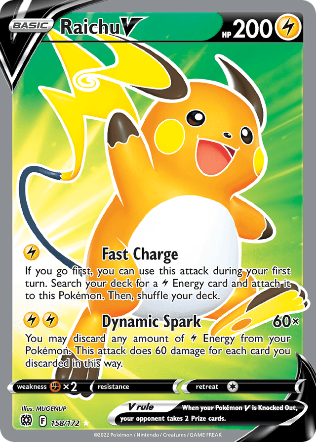 Raichu V — Brilliant Stars #158