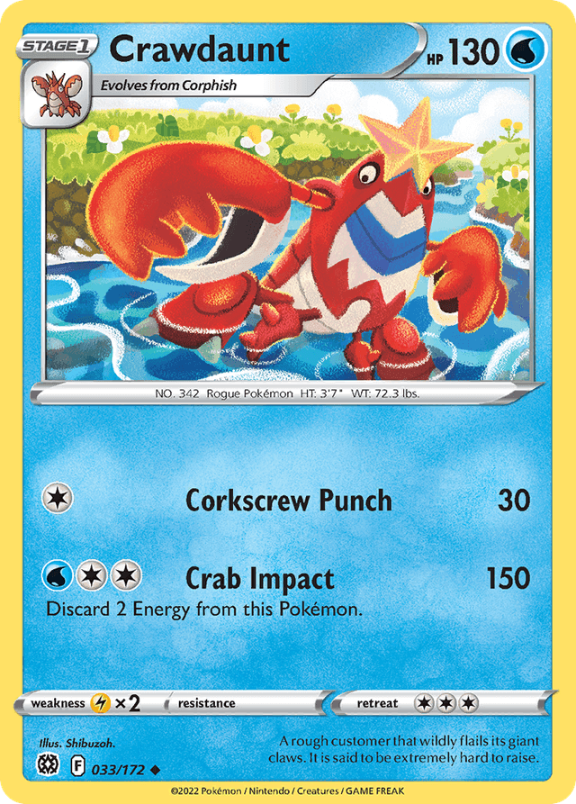 Crawdaunt — Brilliant Stars #33