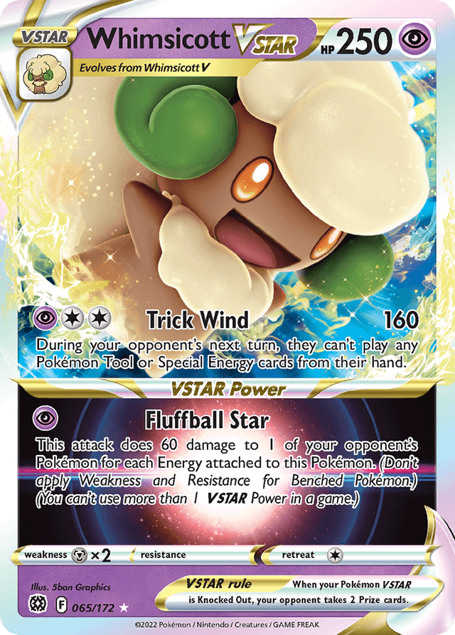 Whimsicott VSTAR — Brilliant Stars #65