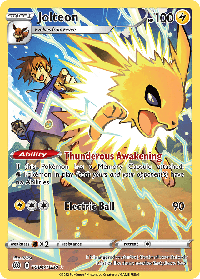 Jolteon — Brilliant Stars Trainer Gallery #TG04