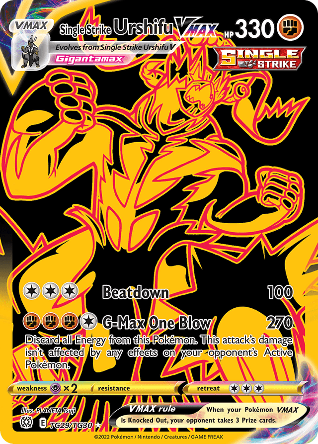 Single Strike Urshifu VMAX — Brilliant Stars Trainer Gallery #TG29