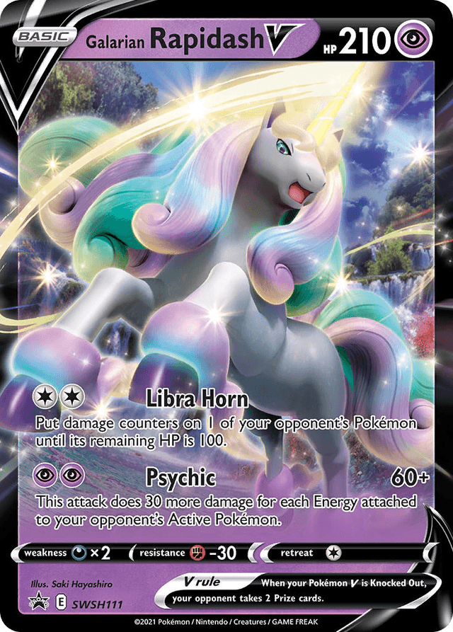 Galarian Rapidash V — SWSH Black Star Promos #SWSH111