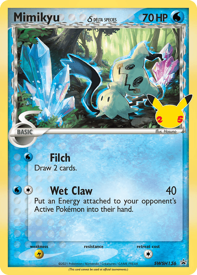 Mimikyu δ — SWSH Black Star Promos #SWSH136