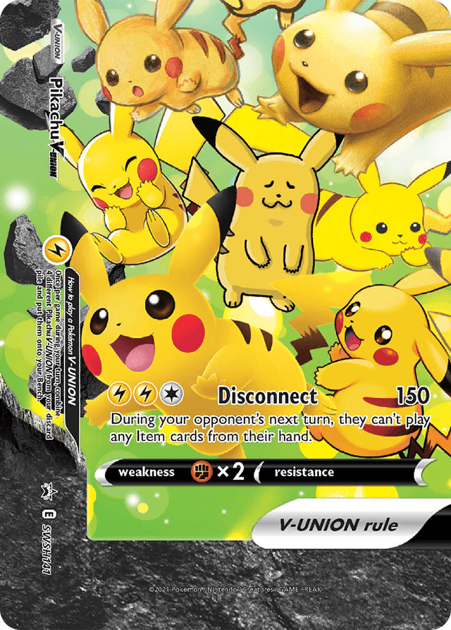 Pikachu V-UNION — SWSH Black Star Promos #SWSH141