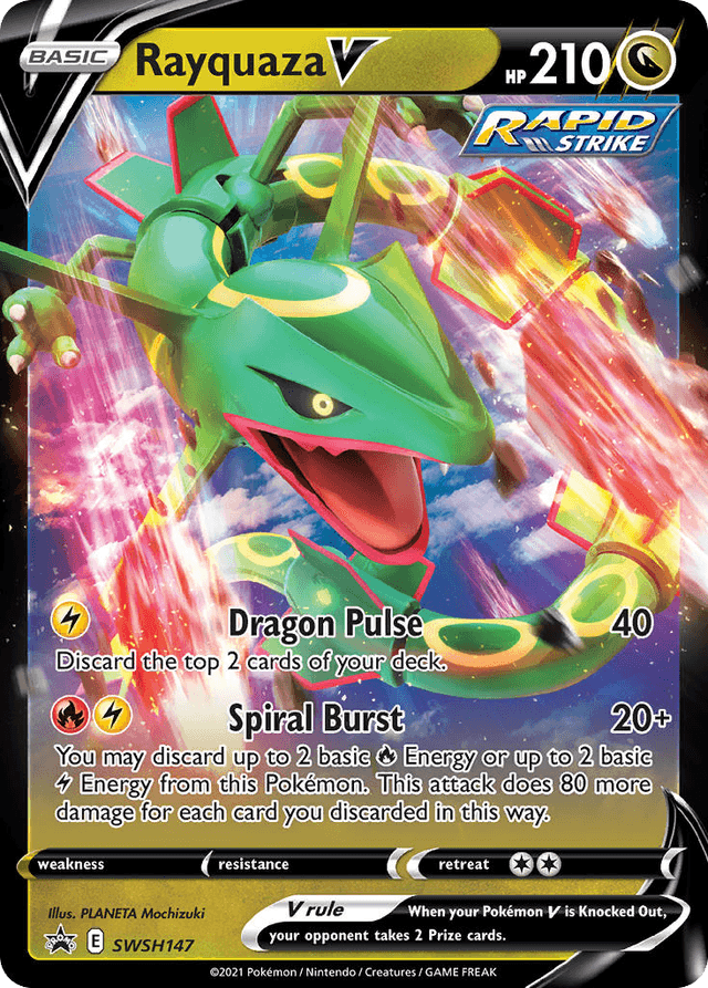 Rayquaza V — SWSH Black Star Promos #SWSH147
