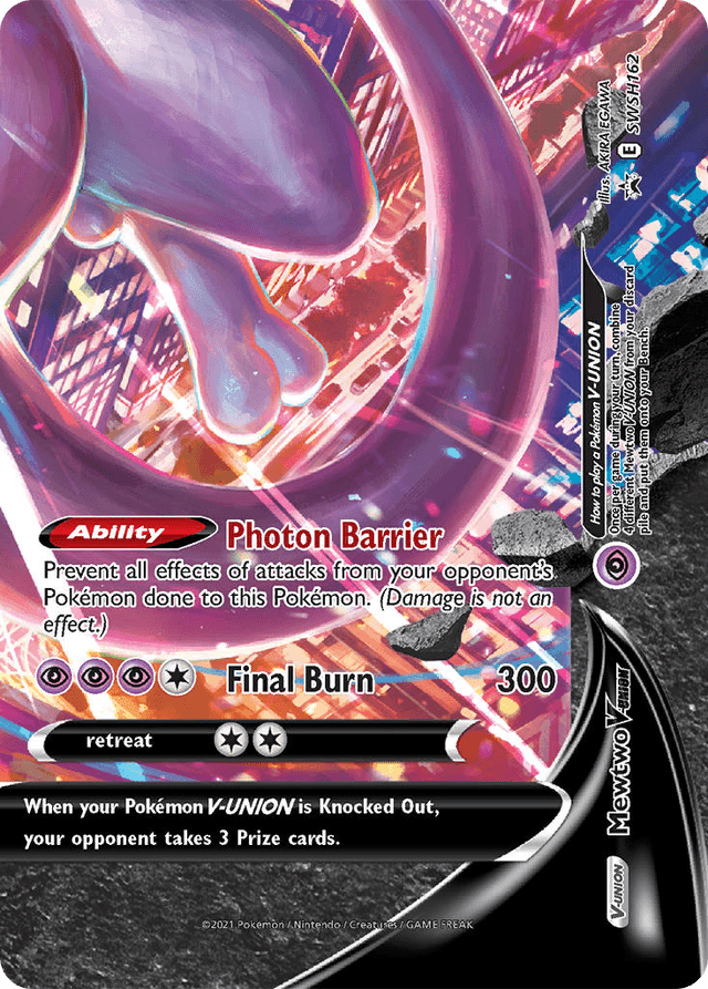 Mewtwo V-UNION — SWSH Black Star Promos #SWSH162