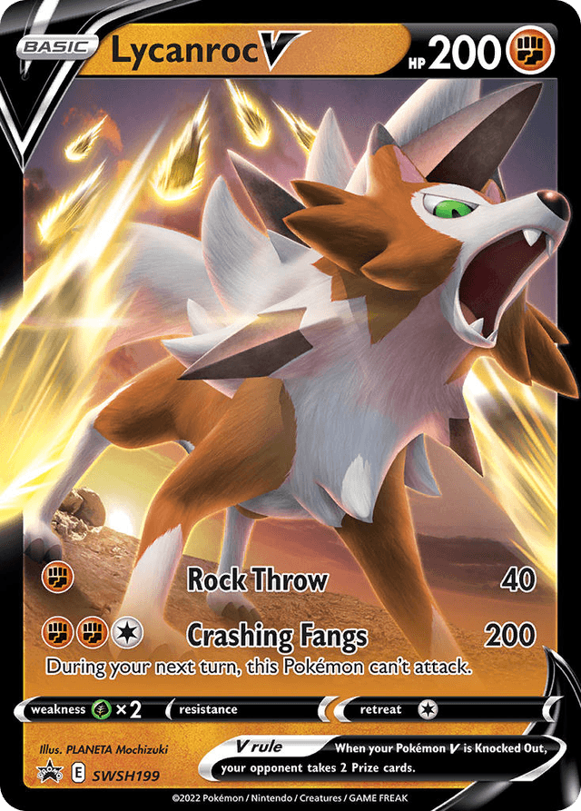 Lycanroc V — SWSH Black Star Promos #SWSH199