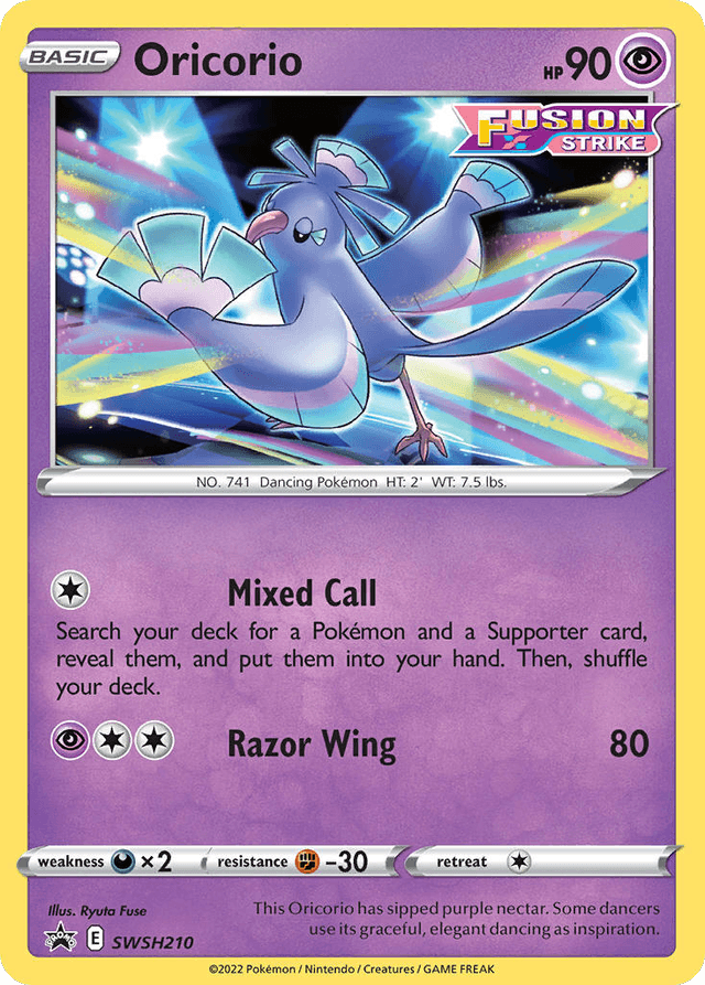 Oricorio — SWSH Black Star Promos #SWSH210