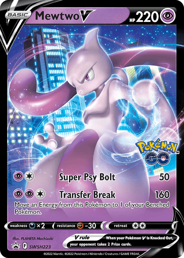Mewtwo V — SWSH Black Star Promos #SWSH223