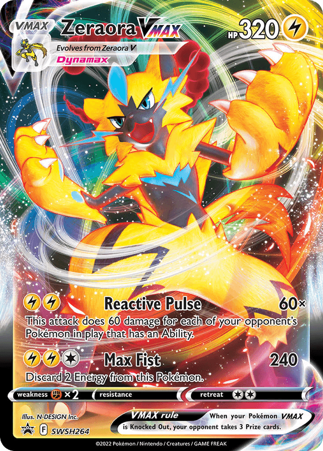Zeraora VMAX — SWSH Black Star Promos #SWSH264