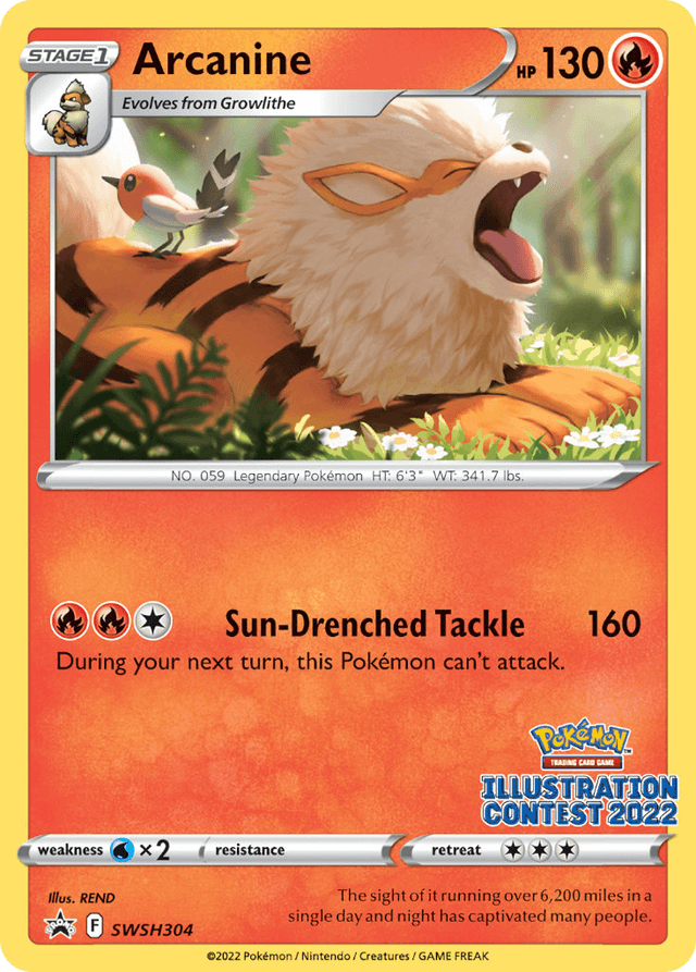 Arcanine — SWSH Black Star Promos #SWSH304