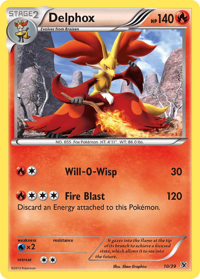 Delphox — Kalos Starter Set #10