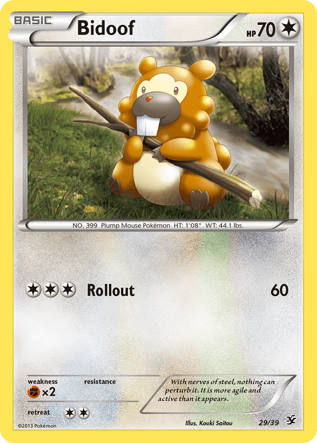 Bidoof — Kalos Starter Set #29