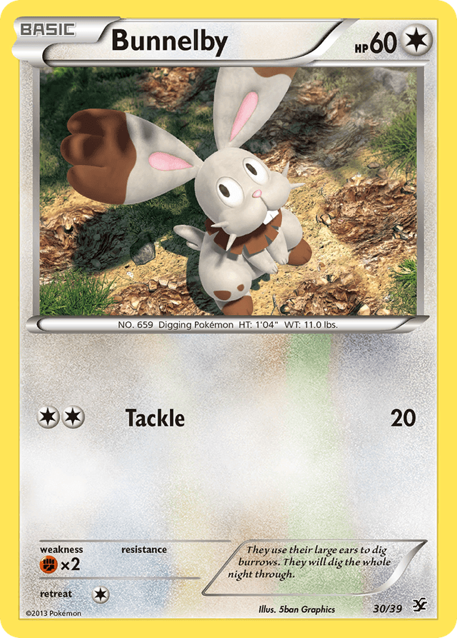 Bunnelby — Kalos Starter Set #30