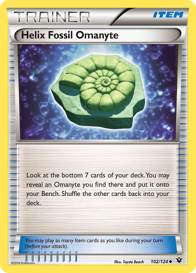 Helix Fossil Omanyte — Fates Collide #102