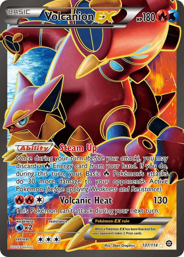 Volcanion-EX — Steam Siege #107
