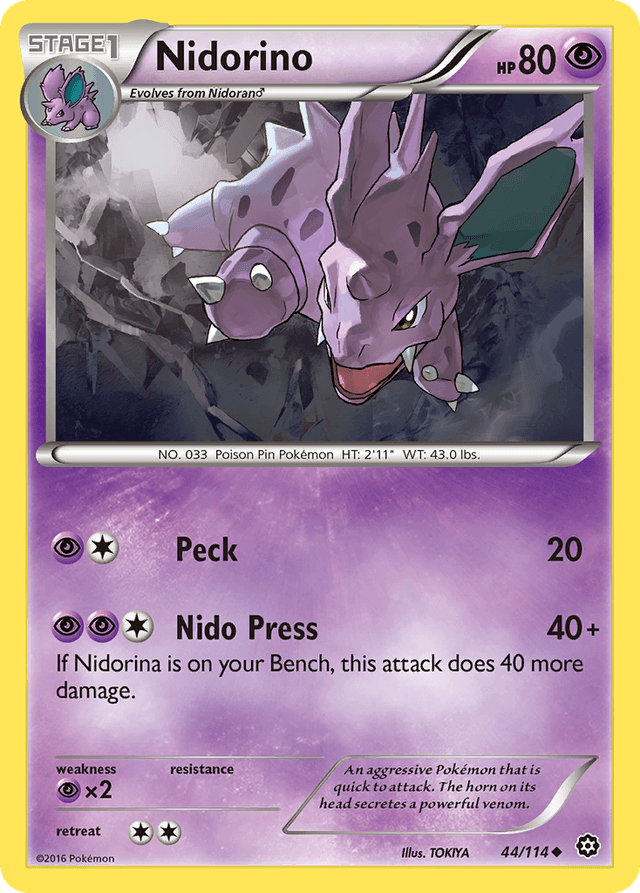Nidorino — Steam Siege #44