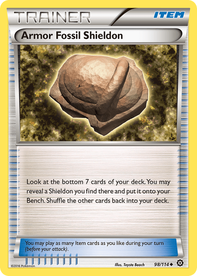 Armor Fossil Shieldon — Steam Siege #98