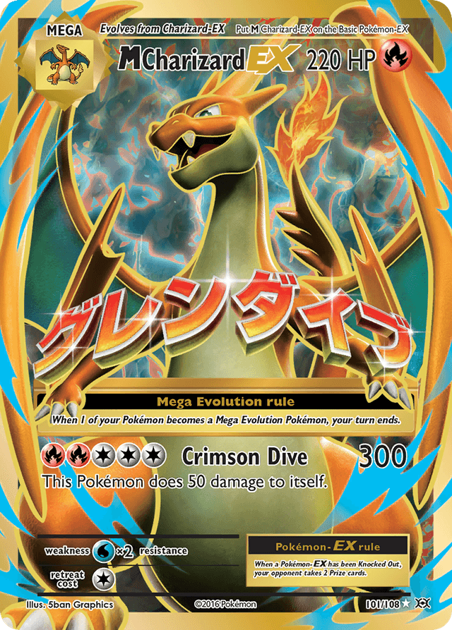 M Charizard-EX — Evolutions #101