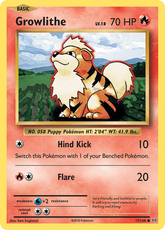 Growlithe — Evolutions #17