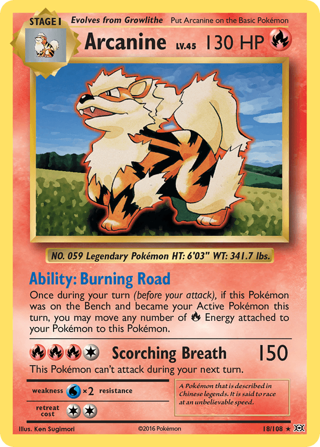 Arcanine — Evolutions #18