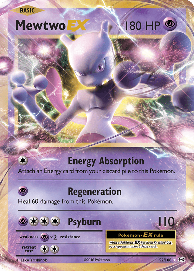 Mewtwo-EX — Evolutions #52