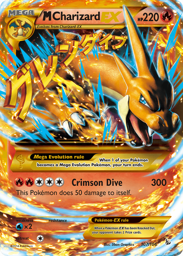 M Charizard-EX — Flashfire #107