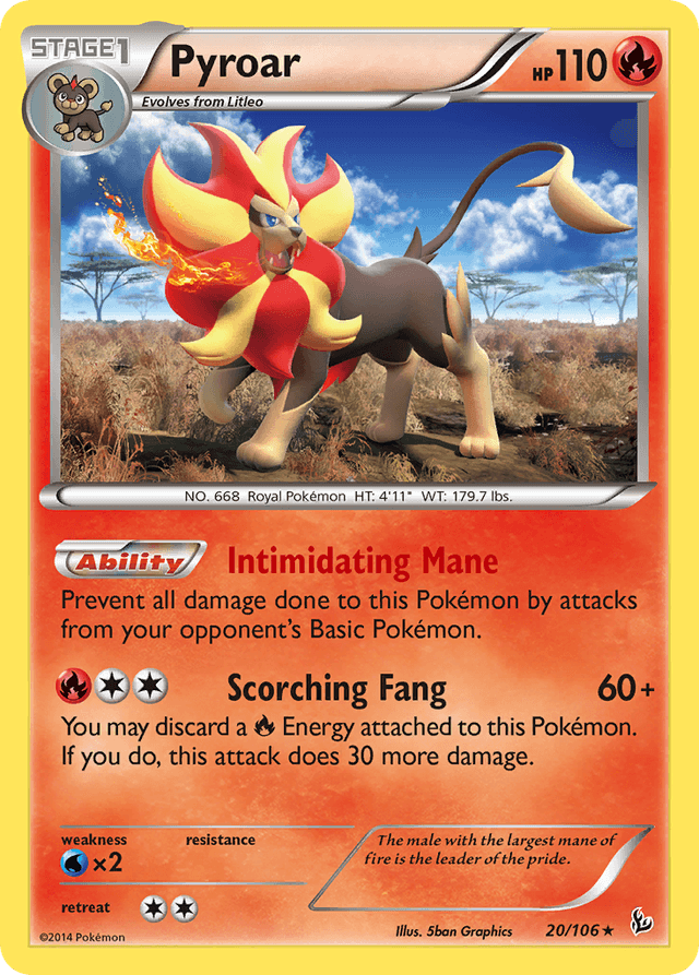 Pyroar — Flashfire #20