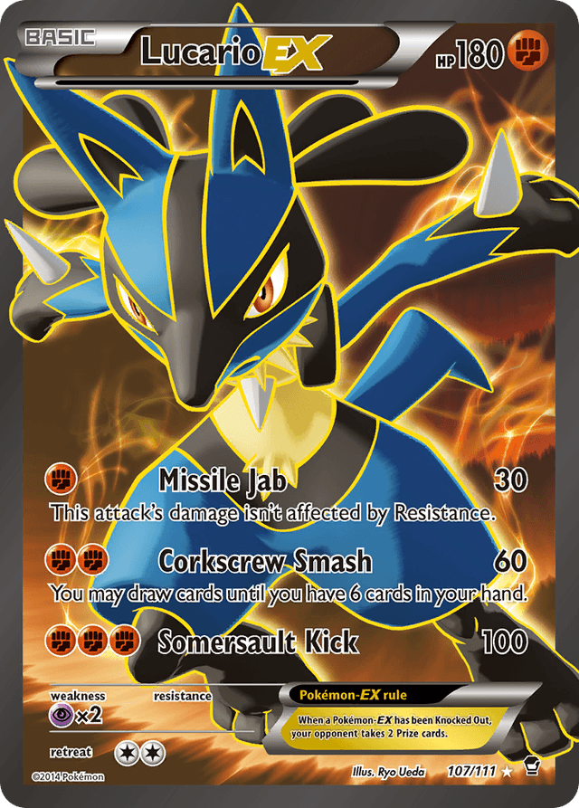 Lucario-EX — Furious Fists #107