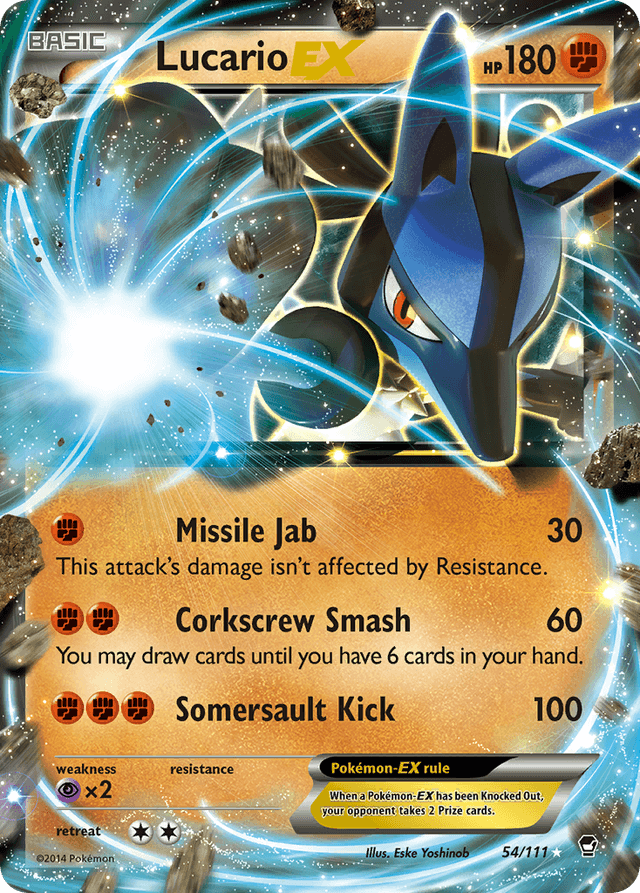 Lucario-EX — Furious Fists #54