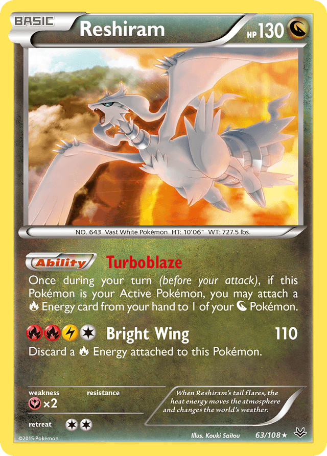 Reshiram — Roaring Skies #63